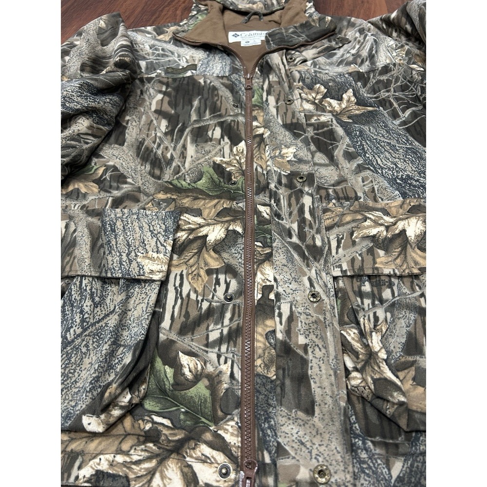 Columbia Sportswear Real Tree Camo Fleece‎ Hunting Mens Jacket XL Good Condition - Picture 9 of 16